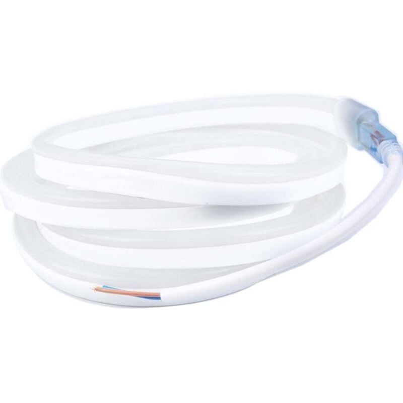 Ruban led 'néon flexible' Professionnel 12V epistar 2835 120 LED/m de 5 mètres blanc Froid étanche (IP67) Longueur: 5 mètres - Transformateur: