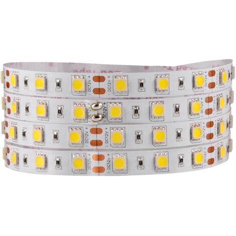 Ruban LED Polux 12V 5m IP20 4000K blanc neutre 2400lm