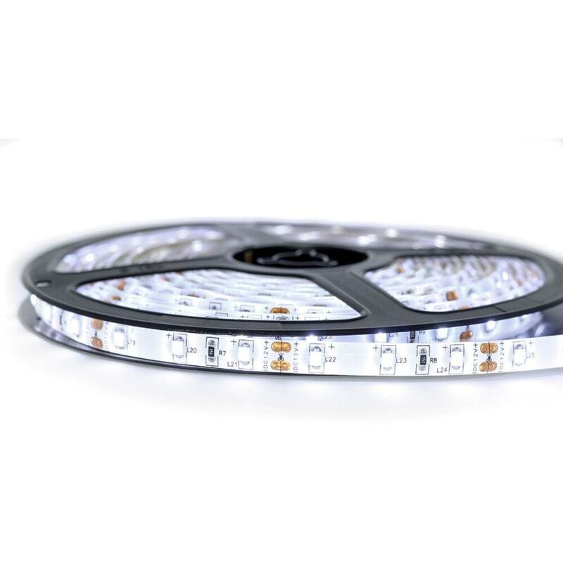 Sysled – Ruban LED 3528 60 LEDs – Blanc froid 6000K – Longueur 1 à 10 mètres – IP65 pour extérieur – Alimentation 12V non incluse