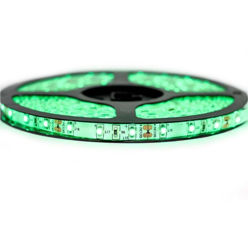 Ruban Professionnel 3528 -60 leds - 1 à 10 mètres - vert (IP65) Transformateur: Alimentation Non-Inclus - Longueur: 1 mètre