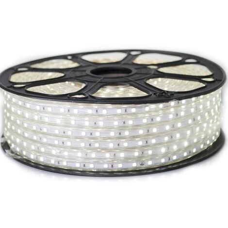 Ruban LED Professionnel 5050 60 LED/m de 25 ou 50 mètres Blanc Froid étanche (IP68)