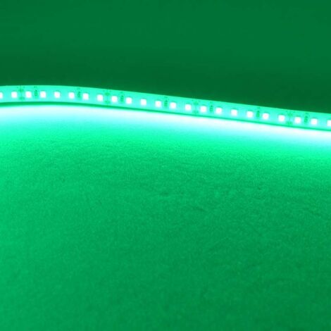 Ruban LED puissant 120 LED/m 9,6W/m IP65 5m - Lumière Vert