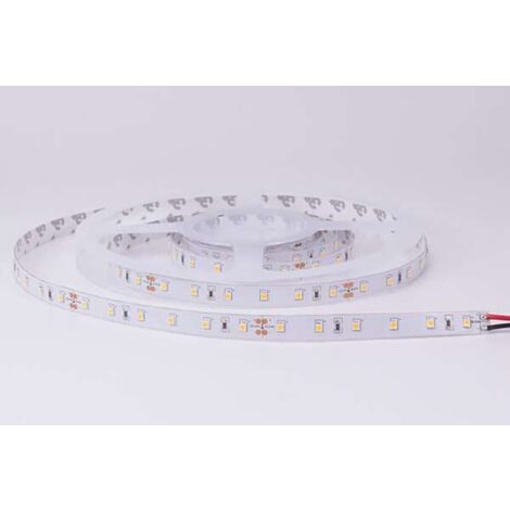 Ruban LED puissant 120LED/m 9,6W/m étanche IP65 Blanc du Jour 6000K - 5m