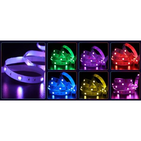 Ruban LED RGB 12V 36W 10mm IP20 SMD5050 30 led/m 5m