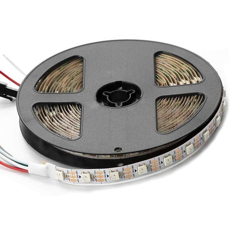 Barcelona Led - Ruban led intelligent ic rgb 5V dc - 14,4W/m - IP20 - 60 LED/m -