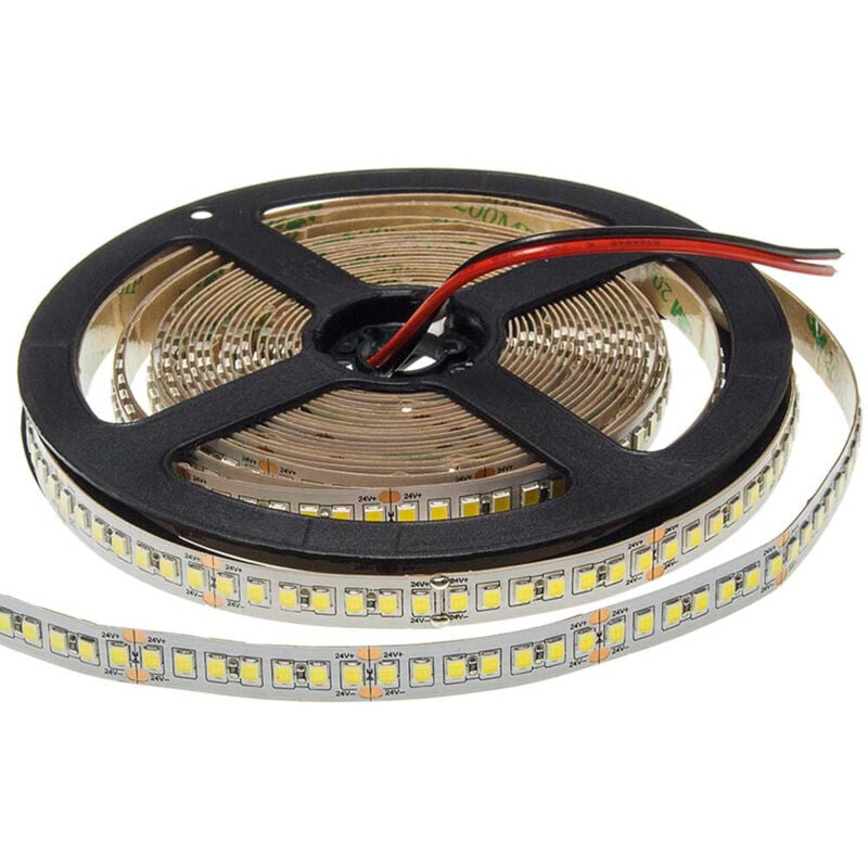 Ruban led étanche IP65 20W/m 24V 196LED/m longueur 5m - Blanc Chaud 2800K