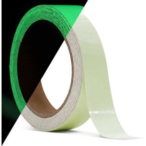 Ruban lumineux, ruban d'avertissement de sécurité, adapté à la décoration de vélos, scènes et escaliers (10 m x 30 mm)