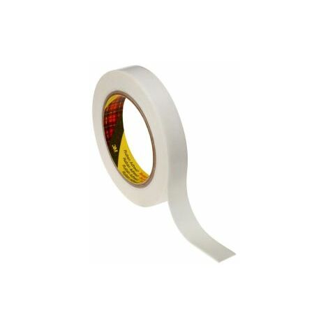 Ruban mousse Polyéthylène double face 3M 9536, Blanc, 19mm x 66m x 1.1mm ( Prix pour 1 )