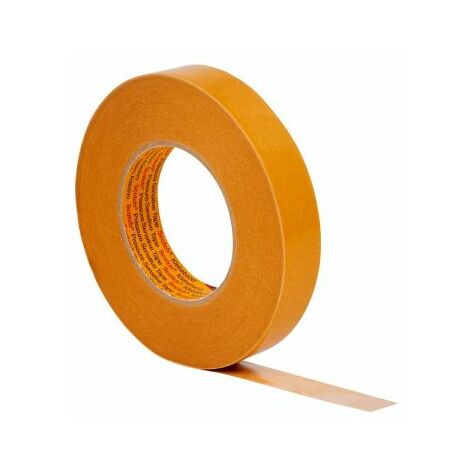 Ruban papier double face Beige 3M 9084, 19mm x 50m x 0.1mm 8 N/cm ( Prix pour 1 )