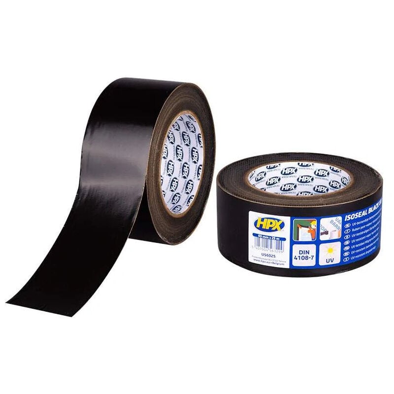 Ruban pare vapeur résistant aux uv isoseal black uv, 60 mm x 25m