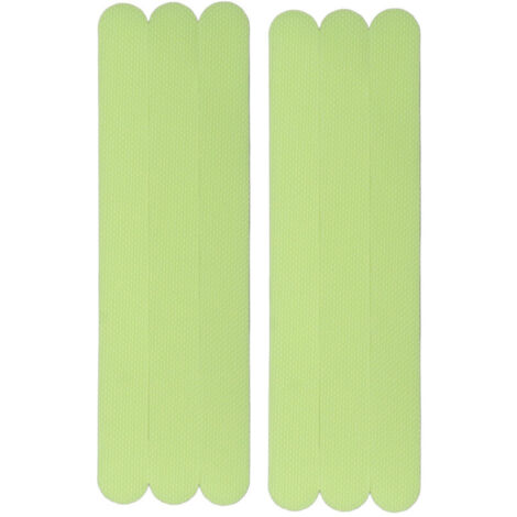 Ruban phosphorescent antidérapant pour escaliers, piscine et salle de bain - 6 bandes vert lumineux adhésives