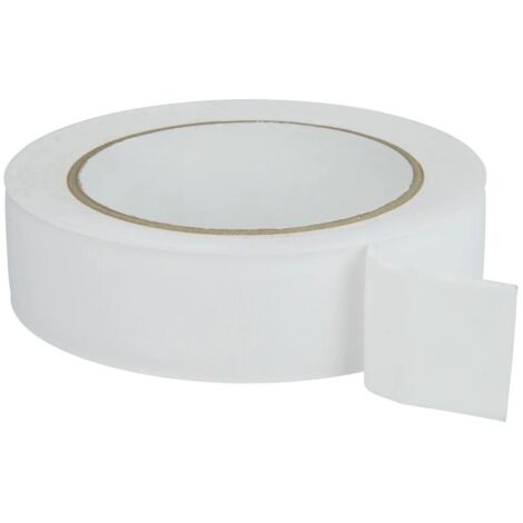 Ruban plastique rainuré à l'horizontale blanche 30 mm