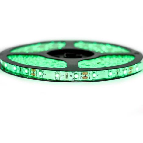 Ruban Professionnel 3528 -60 leds - 1 à 10 mètres - vert (IP65)  Longueur: 10 mètres(2x5m) - Transformateur: Inclus metal box spécial 10 mètres
