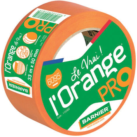 Ruban Pvc Orange® multi-usages - Le vrai - 6095 L50mm - Long 33m