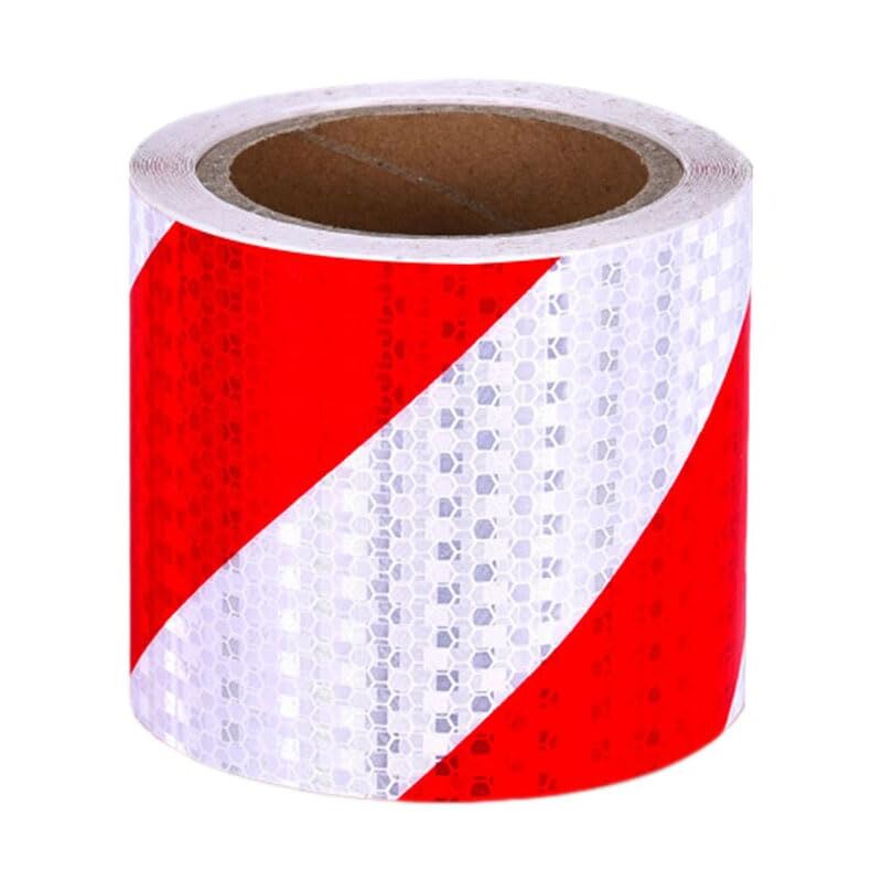 Ruban réfléchissant, 10 cm x 10 m, ruban adhésif réfléchissant imperméable, ruban d'avertissement pour véhicules, voitures, remorques, extérieur,