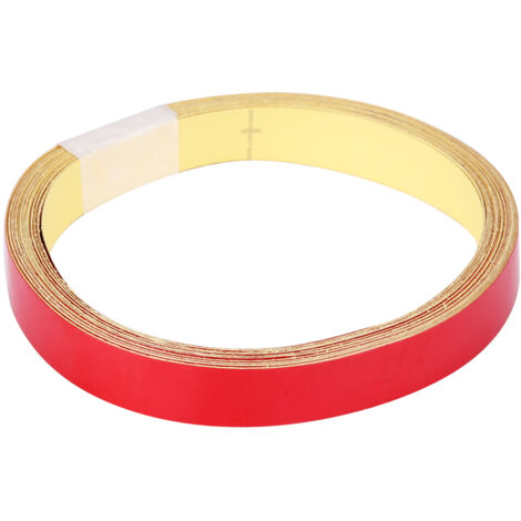 Ruban Rétro-réfléchissant de Sécurité - Autocollant 5m x 1cm - PVC Rouge pour Véhicule (Voiture, Motocycle)