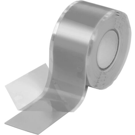 Ruban silicone 3M (autoadhésif, autopolymérisable), ruban électrique et ruban d'étanchéité (eau, air), largeur 25 mm, gris.