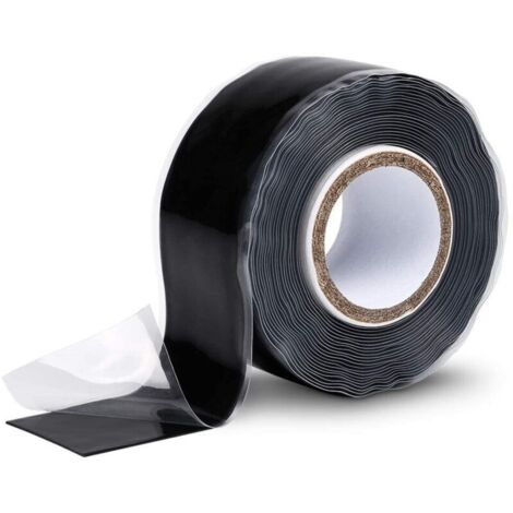 Ruban silicone isolant adhesif 25 mm x 3 m - ruban silicone noir - ruban adesif etanche