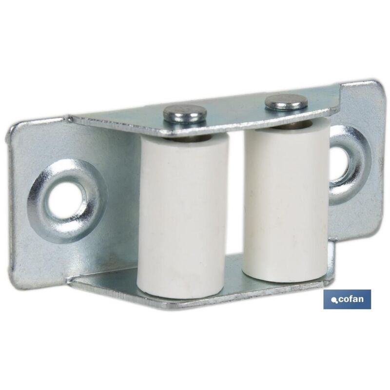 Pack de 20 unités de passe-câbles métallique avec rouleau en nylon 21x50 mm Pack de 20 unités de passe-câbles métallique avec rouleau en nylon 21x50 mm