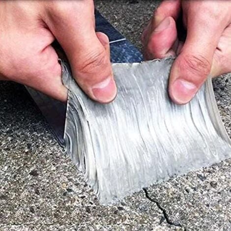 SNQ Ruban super étanche en caoutchouc butyle en aluminium, pour fuite de toit, fissure de surface, rupture de tuyau (1.5mm50mm5m)