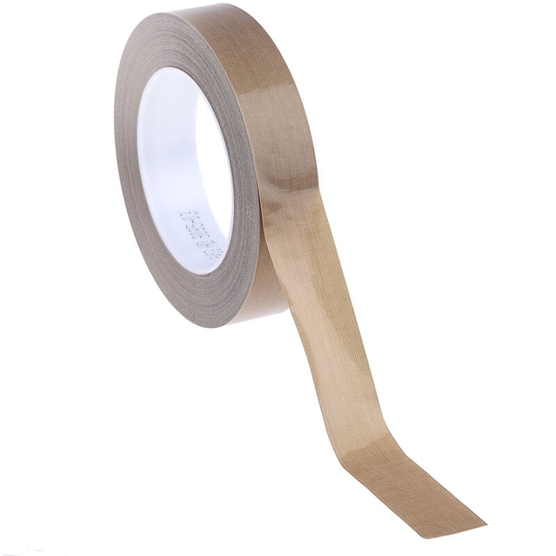 Ruban Téflon, 25mm x 0.21mm 3M Marron, Scotch 5453, +260°C ( Prix pour 1 )