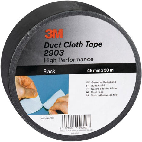 Ruban textile Scotch® 2903 noir L.50m L.48mm Rl.3M (Par 24)
