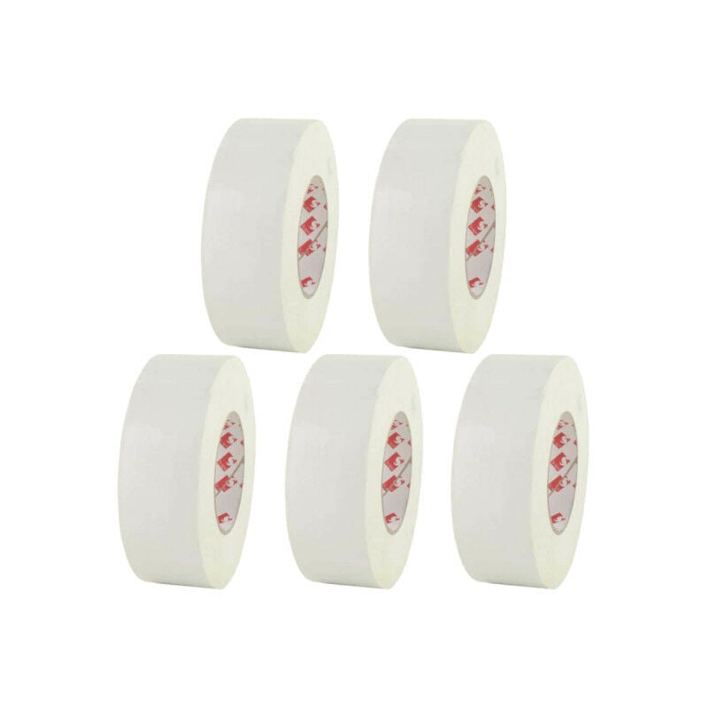 Lot de 5 rubans toiles adhésives Scapa Blanc - 50mm - 3120-50-blanc