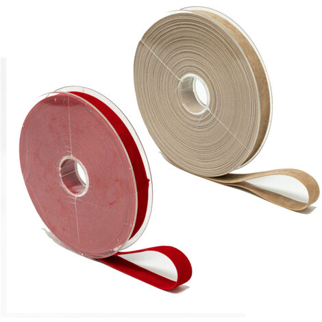 Ruban velours, couleurs assorties, 15 mm x 15 m