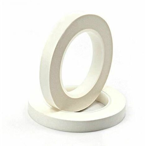 Rubans adhésifs en tissu pour harnais de cablage et acide acétique, blanc,2PCS