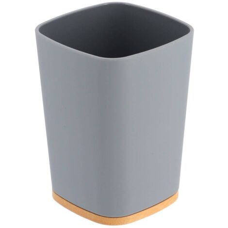 Rubber + abs und bambus becher - grau - Tendance
