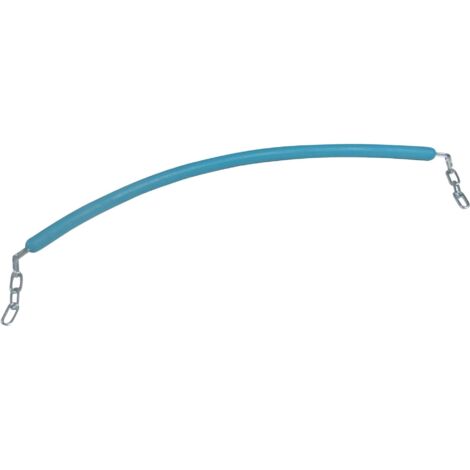 Rubber Coated Stable Stall Chain (Baby Blue Plain End Horse Door Guard)