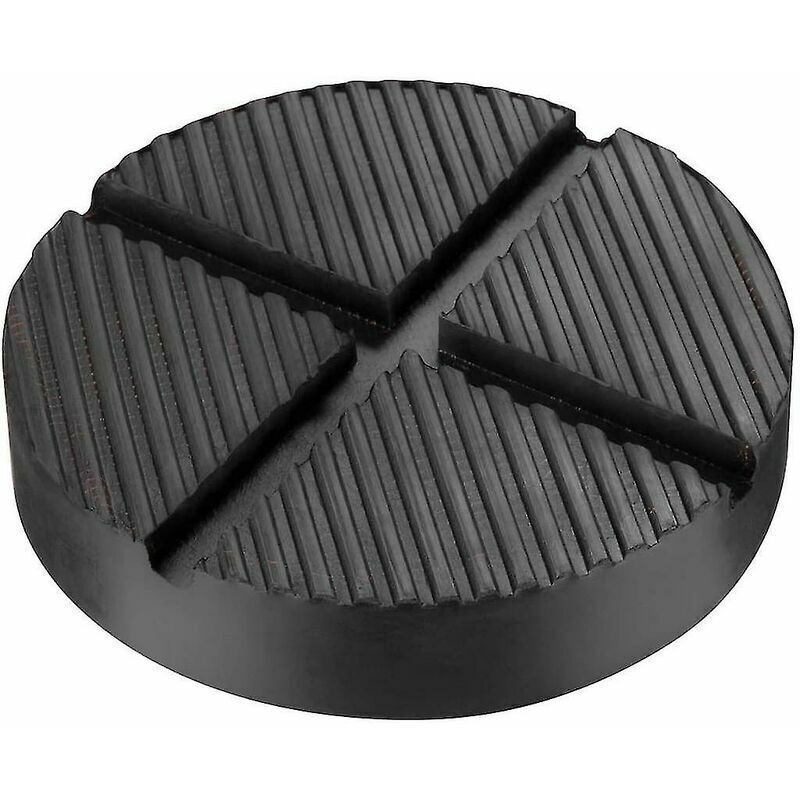 Rubber Pad, Car Jack Pad, Lifting Platform, Round Car Block, Trolley Jack, Tire Changing Pad (1 pc, Black)