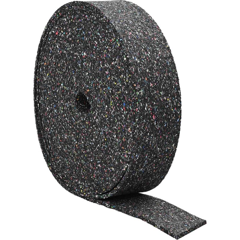 Rubber Granulate Roll Black 2000 x 10 x 1 cm Rubber vidaXL