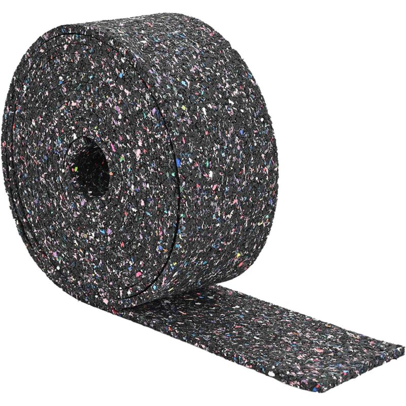 Rubber Granulate Roll Black 500 x 12 x 0.8 cm Rubber vidaXL