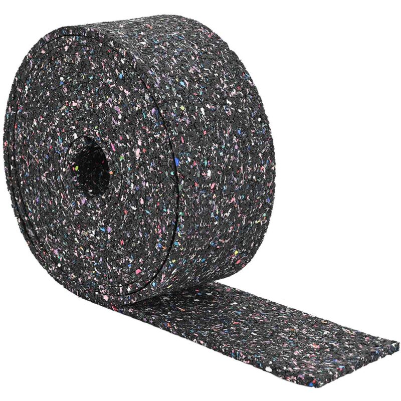 Rubber Granulate Roll Black 500 x 10 x 1 cm Rubber vidaXL