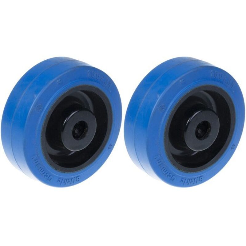 Rubber Wheel - BLICKLE - 80mm - Swivel - Set of 2 - Capacity 280kg