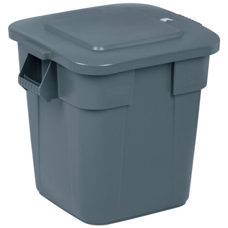 Rubbermaid bac polyvalent ( 9000450381 ) gris 105 l PE