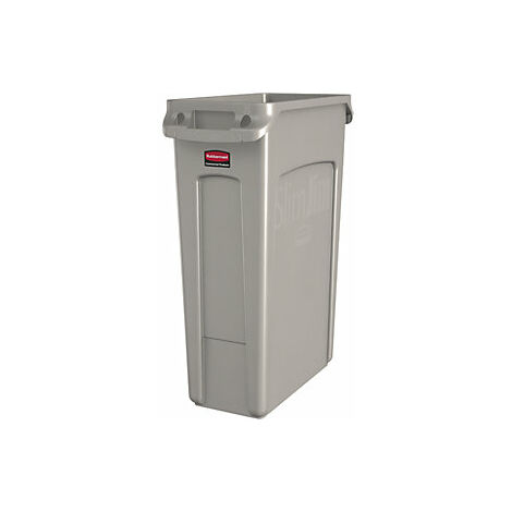 Rubbermaid Cestino SLIM JIM® capacità 87 l con canali di
