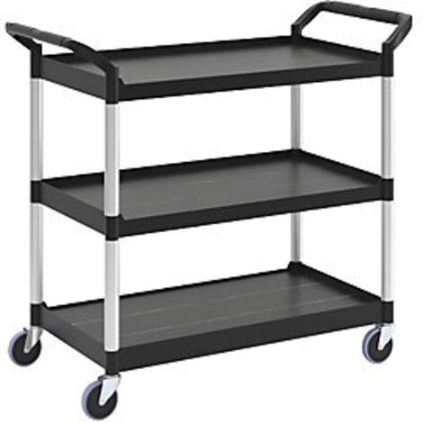 Rubbermaid Tischwagen 3 Ladeflächen L560xB450mm - FG342488BLA