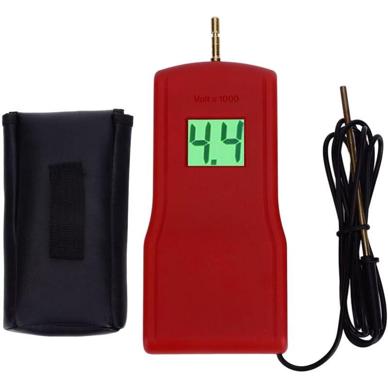 Sjlerst - 15KV Testeur de Tension,testeur de clôture, Testeur de Tension de clôture électrique avec Couvercle de Batterie et écran LCD,Digital Fence
