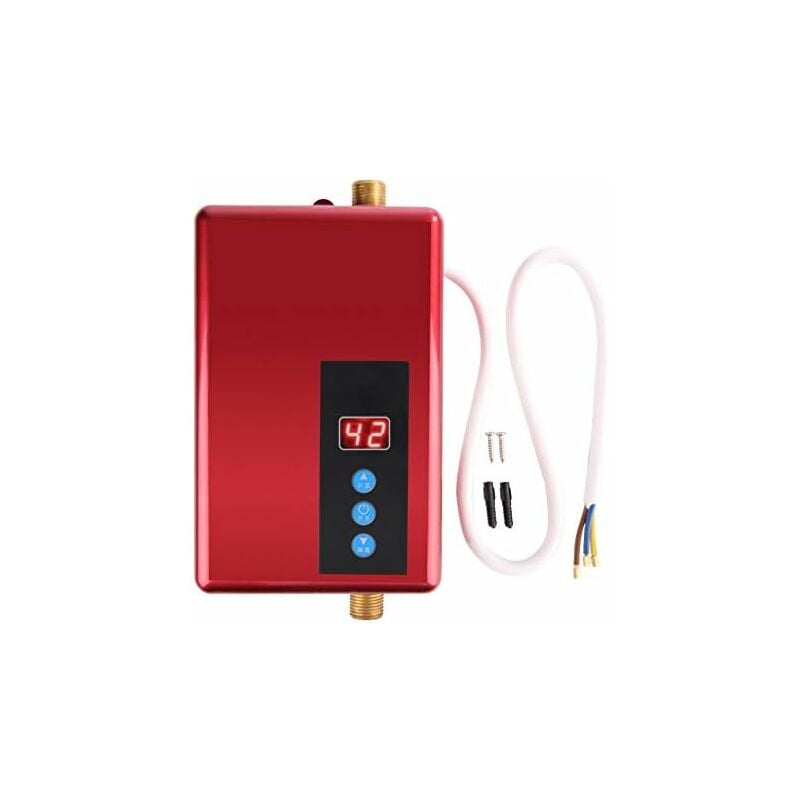Sjlerst - 5.5KW Mini chauffe-eau électrique instantané système de production d'eau chaude sans réservoir pour douche sans chauffe-eau pour cuisine et