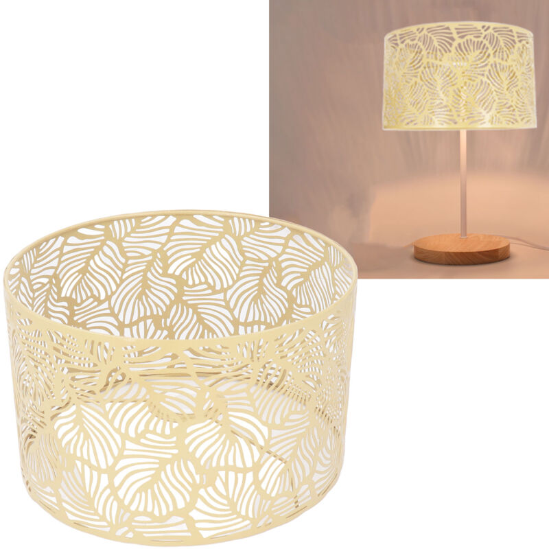 Sjlerst - Abat-jour Moderne Style Simple Creusé Conception Lumière Couverture Décoration de La Maison pour E14 E27 Ampoules (Or) Abat-jour