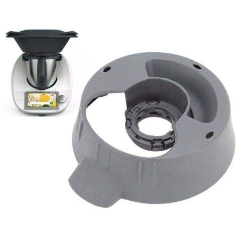 Rubberskin Base du Pot Principal pour Thermomix TM5 TM6, Thermomix Attachment Cup Ring Base Ring Nut Base avec Safe Lock Durable Thermomix Blender Accessoires Blender Part de Rechange pour Thermomix V