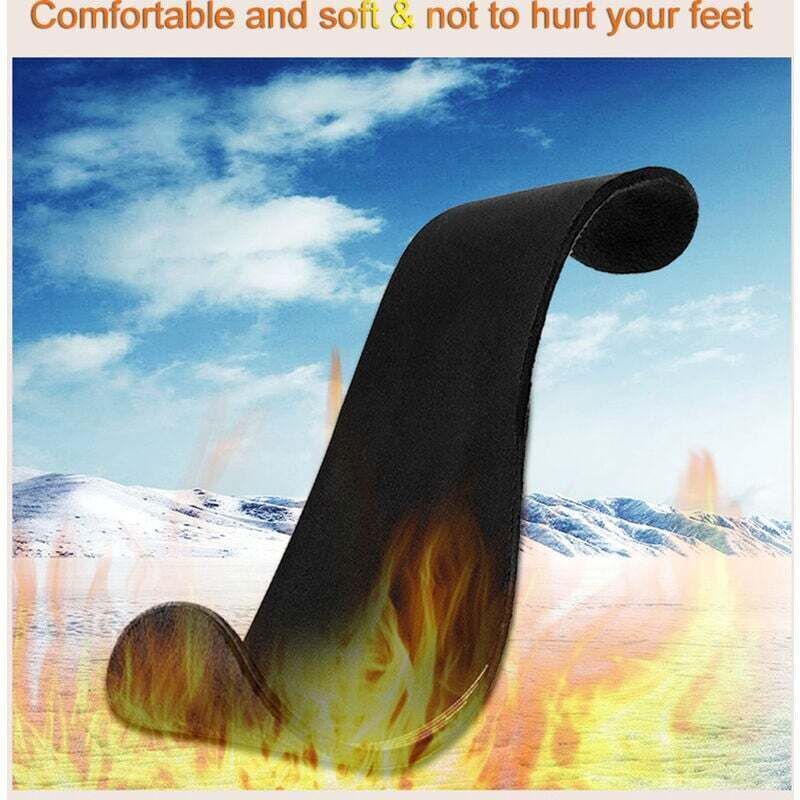 Rubberskin Heated Insole, Thermal Insole, USB Electric Heated Foot Warmer, Winter Foot Warmer for Skiing, Sleeping, Camping, Hiking, Sizes 41-46