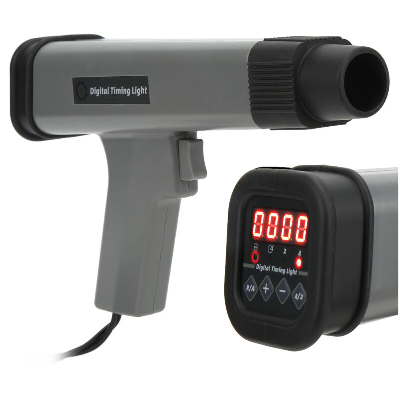 Sjlerst - Lampe Stroboscopique Automobile, pour Moteur à Essence 12V, Lampe Stroboscopique avec Pince à Induction et Deux Pinces Crocodiles pour