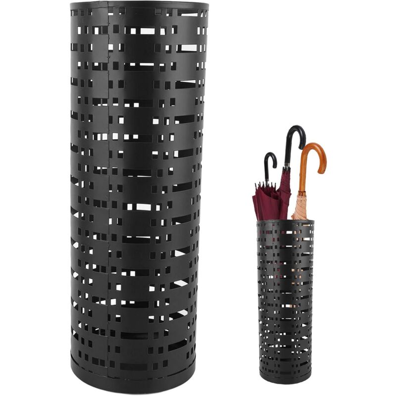 Sjlerst - Porte parapluies en Métal, Support pour Parapluies,Poubelle Organisateur de Parapluie pour le Bureau, 42 x ø 15cm