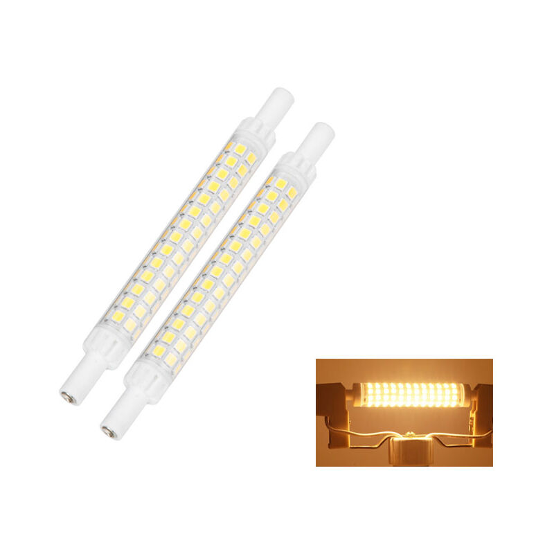 Sjlerst - R7S led 118mm ampoules linéaire led ampoules 10W r7s blanc chaud 3000k 100W double extrémité halogène remplacement [Classe énergétique e]