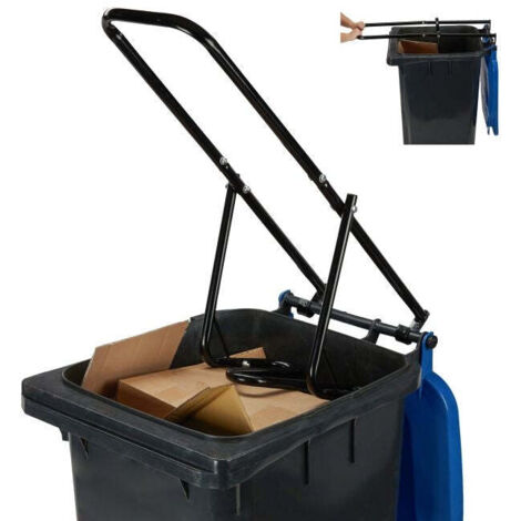 Rubbish press for wheelie bin