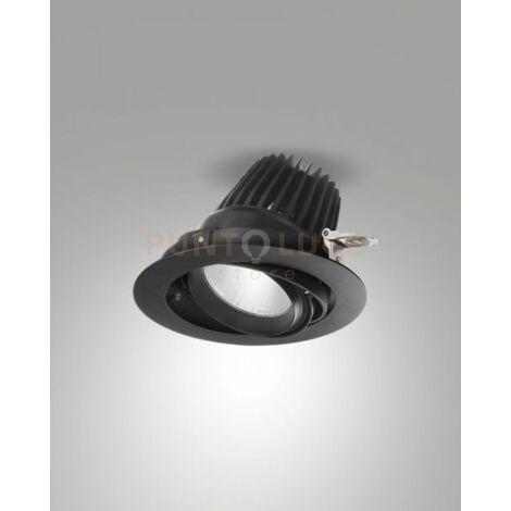 RUBENS FARETTO DA INCASSO 36W 4000K 4000LM NERO WRC 45° ON/OFF
