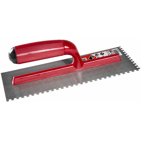 RUBI 25903 Notched Trowel Steel 28Cm (6X6) Open Plastic Handle /R1-76QQ-8JS5/